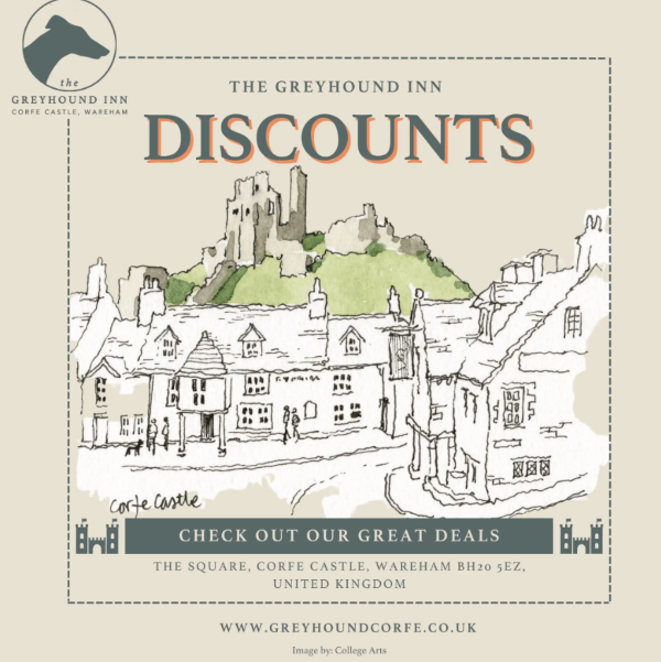 10% OFF at The Greyhound Corfe Castle