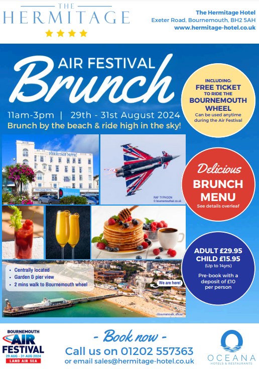 Bournemouth Air Festival Brunch at The Hermitage Hotel