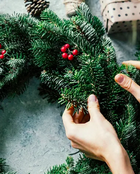 wreath making