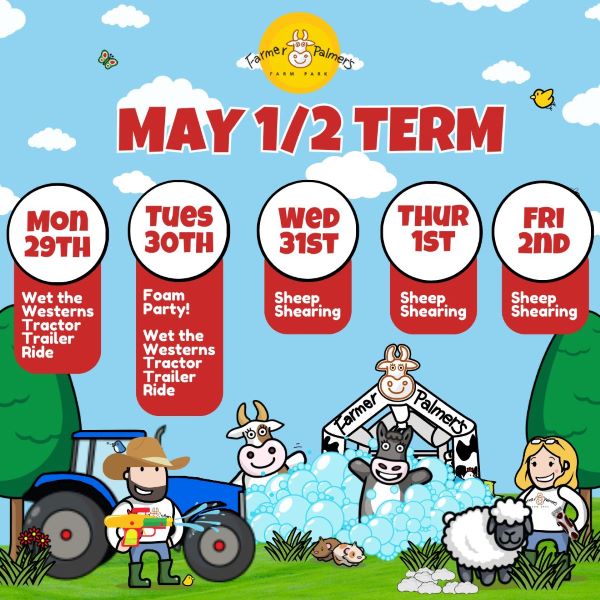 May Half Term at Farmer Palmers Half Term in Poole