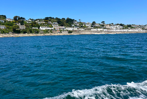 sandbanks from a boat liz